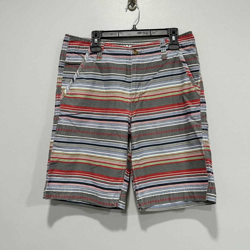 Mossimo Supply Co. Striped Shorts Mens Size 36‎ Casual Flat Front Y2K  VTG